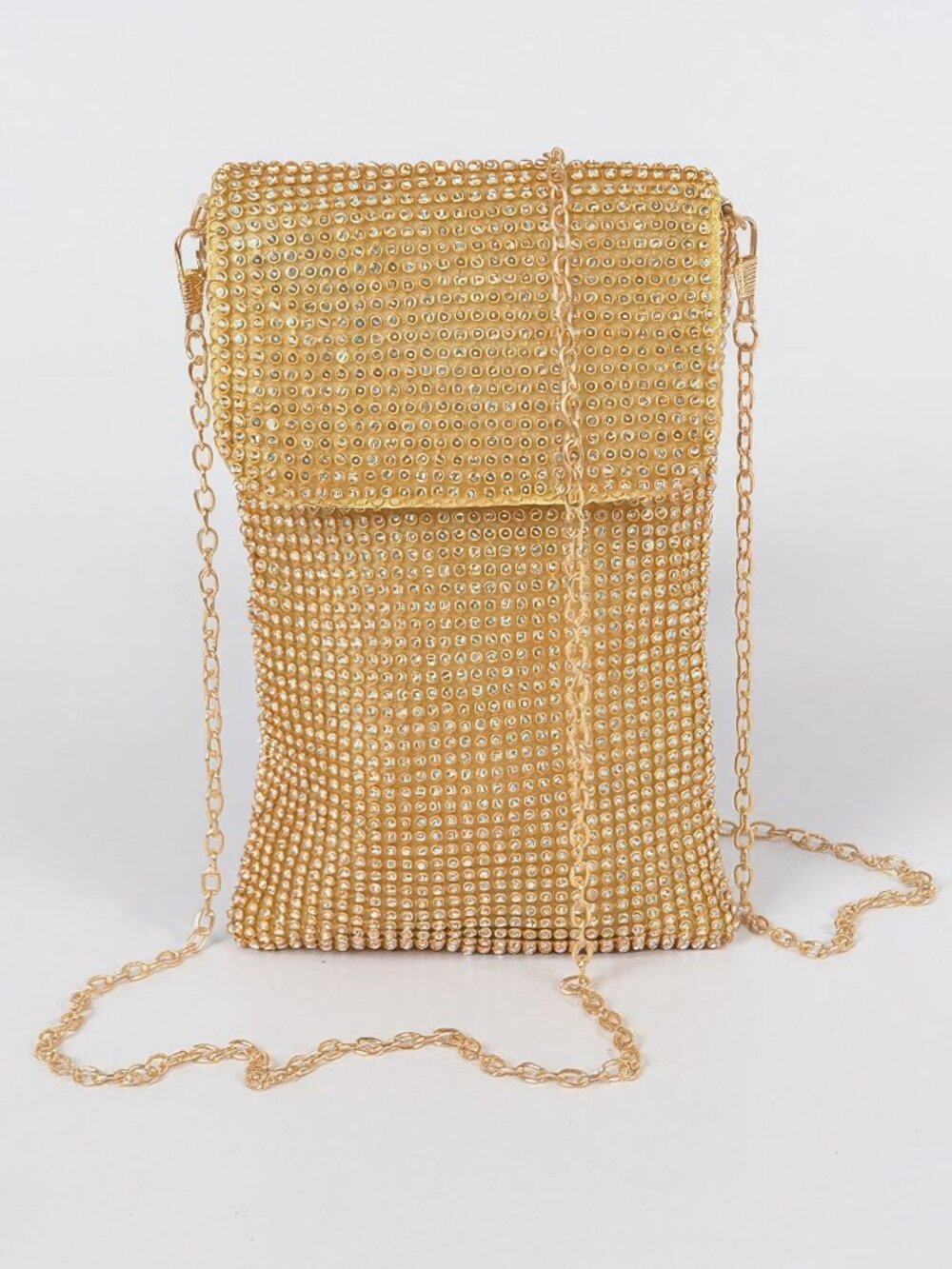 Mini Rhinestone Mini Rectangular Clutch - Picture 2 of 2